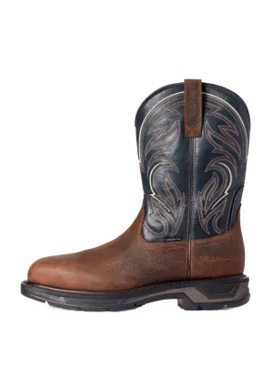 Metro Shade Elegant Finish Men's Workhog Xt Cottonwood Carbon Toe Pull On In Brown Oiled Rowdy