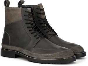 Men's Zero Dress Casual Boots In Black Crisp Edge Groom Pair