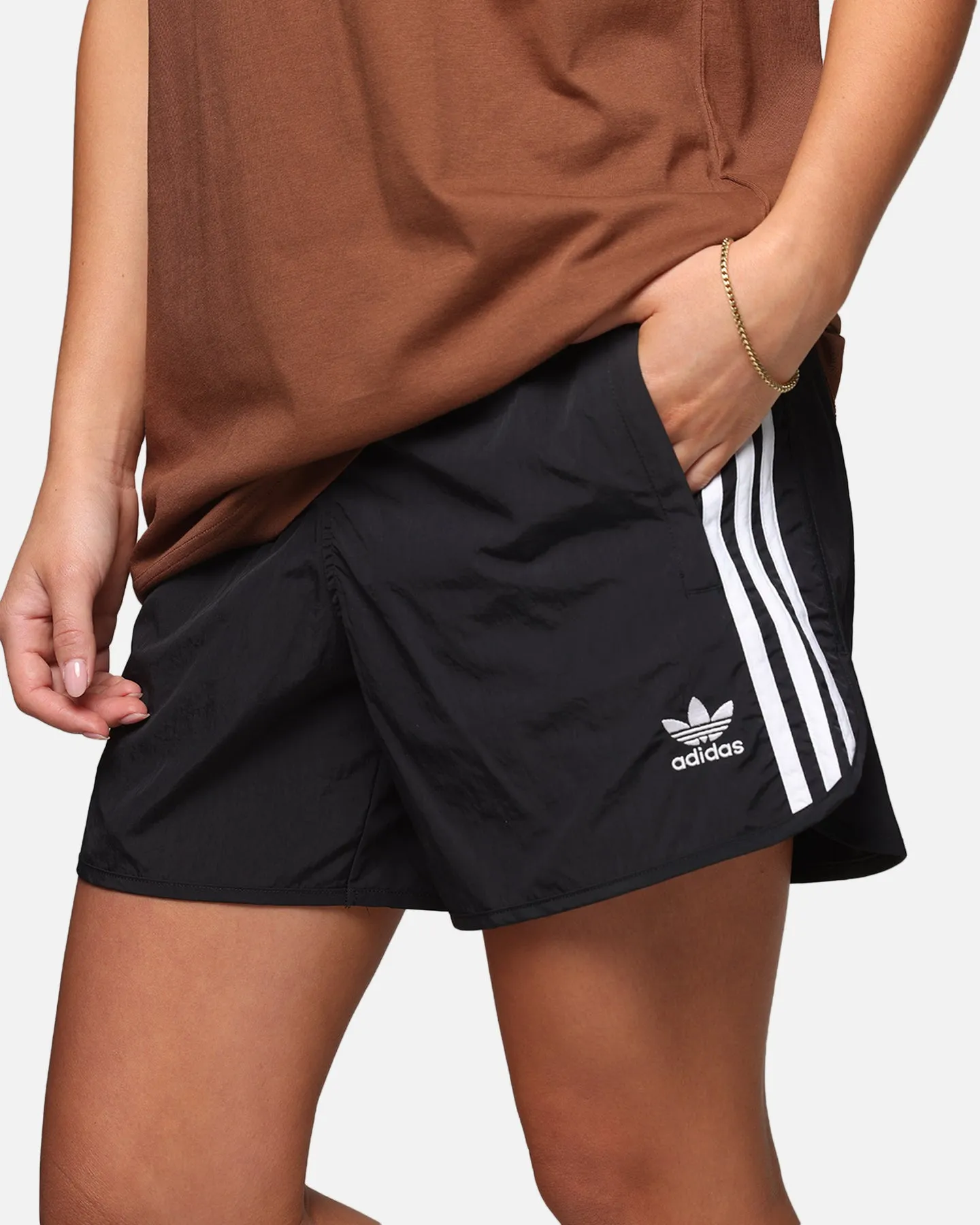 Ultra Soft Touch Adidas Adicolour Classic Sprinter Shorts Black