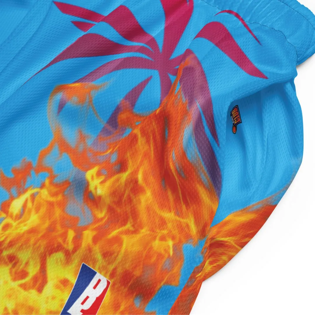 Quick Layering MIAMI FLAMES HEAT MESH SHORTS