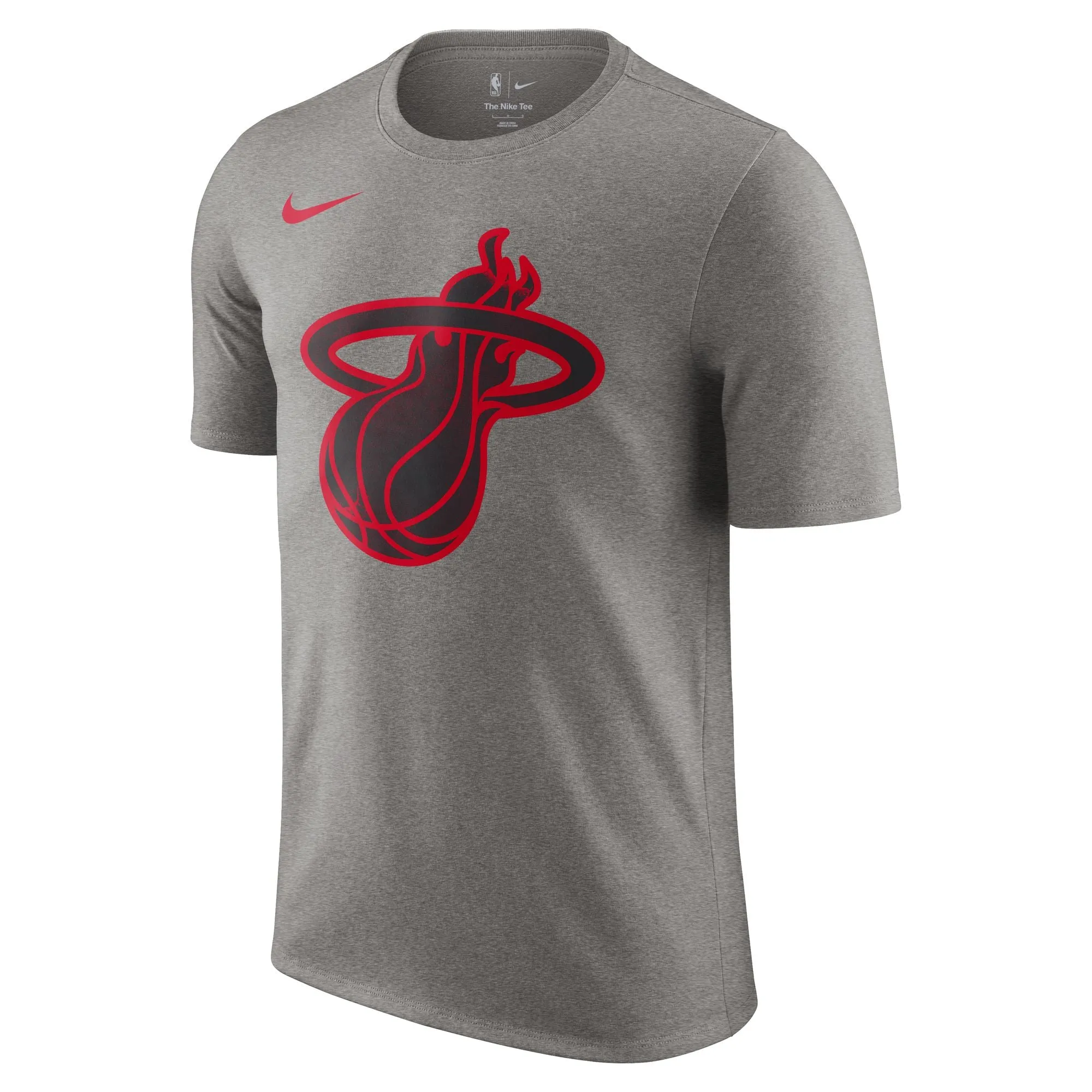 Flexible Knit Construction Miami Heat Essential City Edition Men's Nike NBA T-Shirt