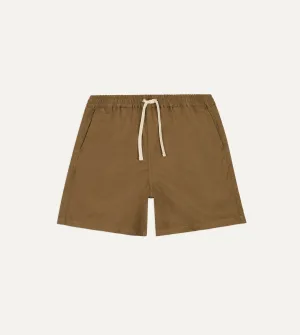 Michael McGregor for Drake's Fawn Drawstring Shorts night out outfit
