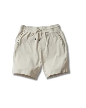 Elevated Jersey Draw Cord Shorts 8" - Light Pebble cheering section