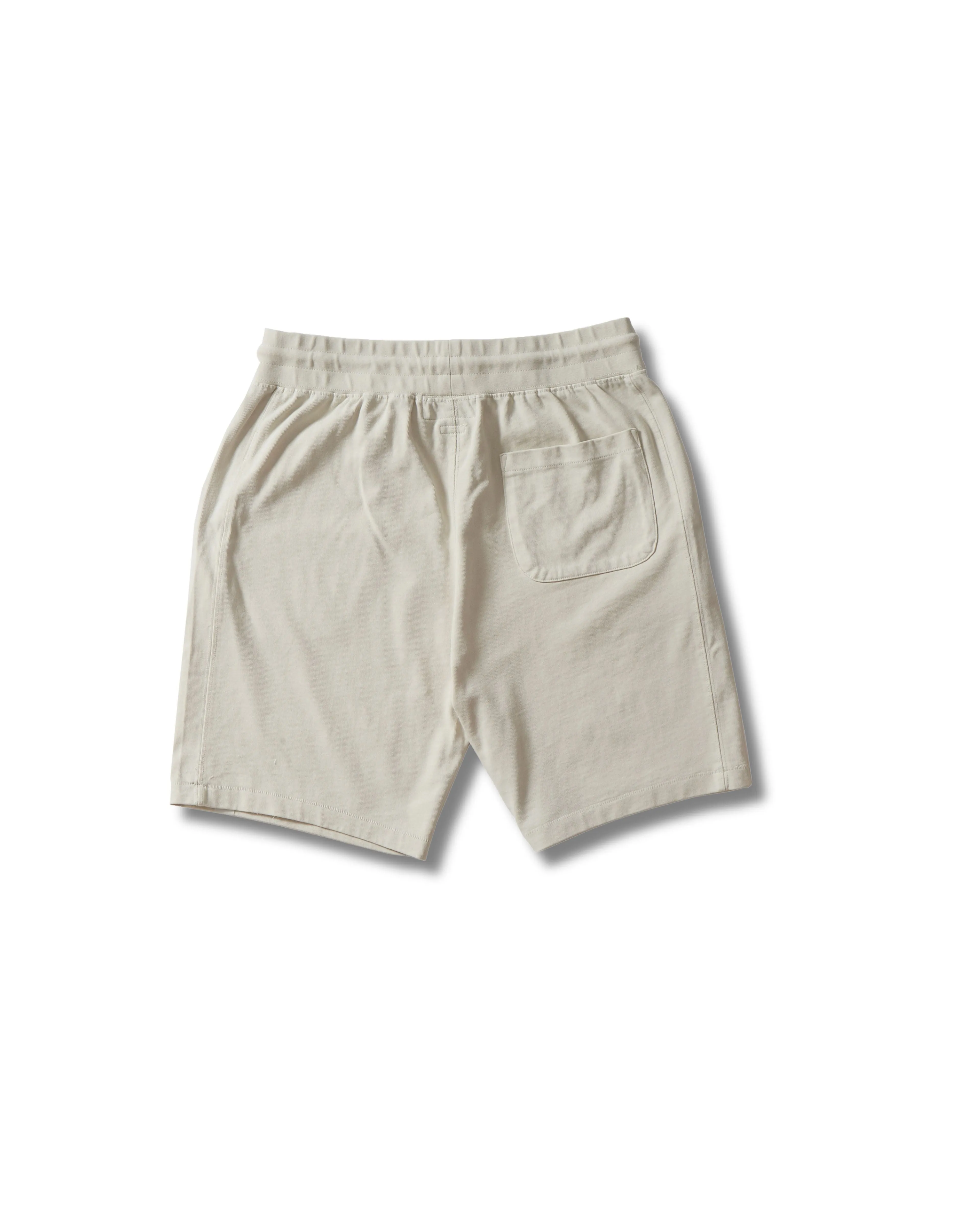 Elevated Jersey Draw Cord Shorts 8" - Light Pebble Utility Fit