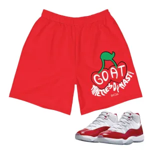 Subtle Charm Retro 11 Cherry Shorts