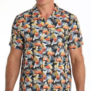 Cinch Men's Aloha Angus Short Sleeve Camp Shirt AllDay Comfort