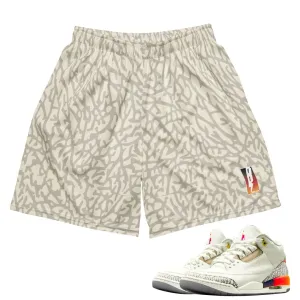 Linen blend Glide On Waist System Retro 3 J. Balvin Medellin Sunsets Crackle Shorts