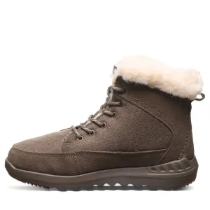 Suede Feel Legacy Style Bearpaw Cheryl Boots Mens  Brown Suede Sheepskin Lined Winter Boot JOBB1709