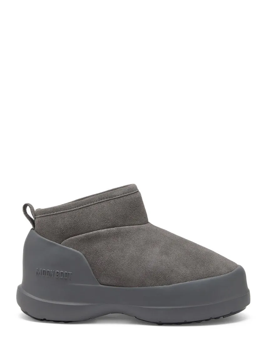 Minimalist Grey Suede Low Boots Endless Edge Premium Craftsmanship