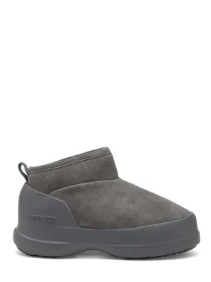 Pad Ease Minimalist Grey Suede Low Boots