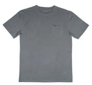 Travel Essential hiking clothes Hooey Men's San Jose Bamboo Pocket Tee in Grey
