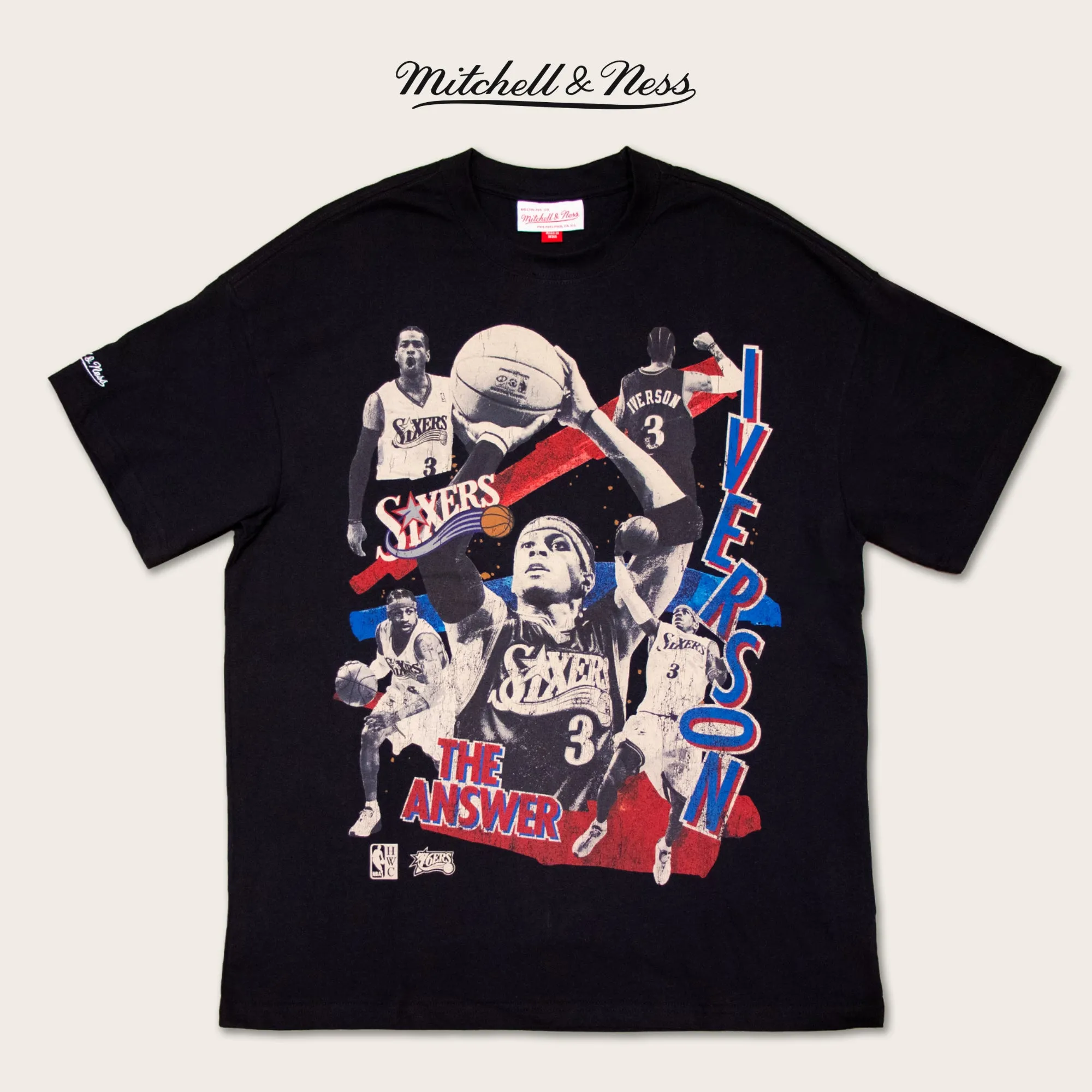 Slim Profile Mitchell & Ness Allen Iverson Player Abstract Tee