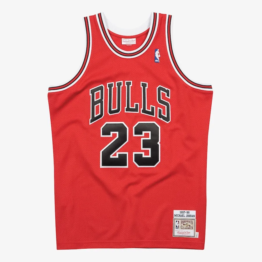 Training Look Mitchell & Ness Authentic Jersey Bulls Michael Jordan 97-98 Finals