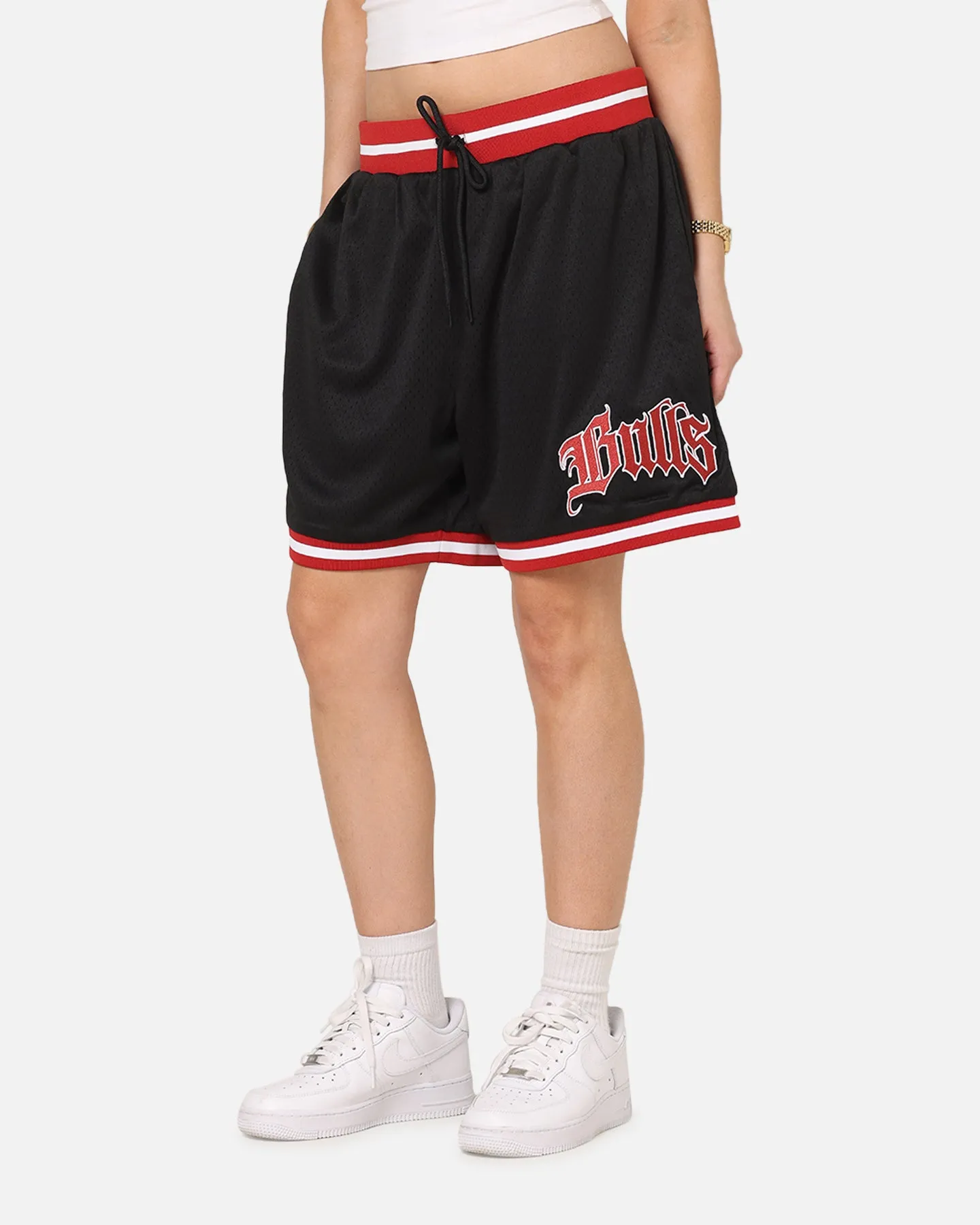 Mitchell & Ness Chicago Bulls Gothic Shorts Black Quick Release Buckle