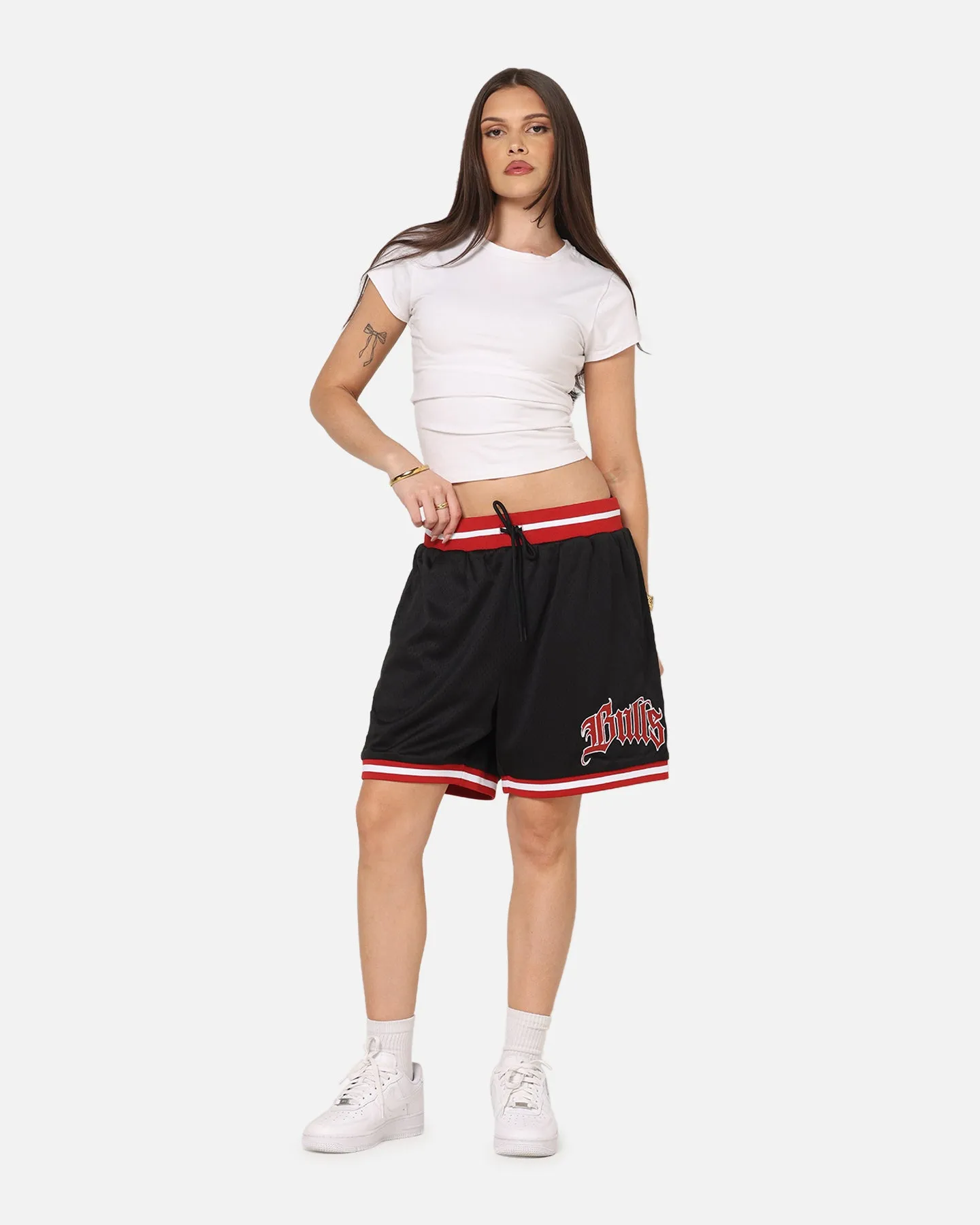 beach shorts Breeze Flow Mitchell & Ness Chicago Bulls Gothic Shorts Black