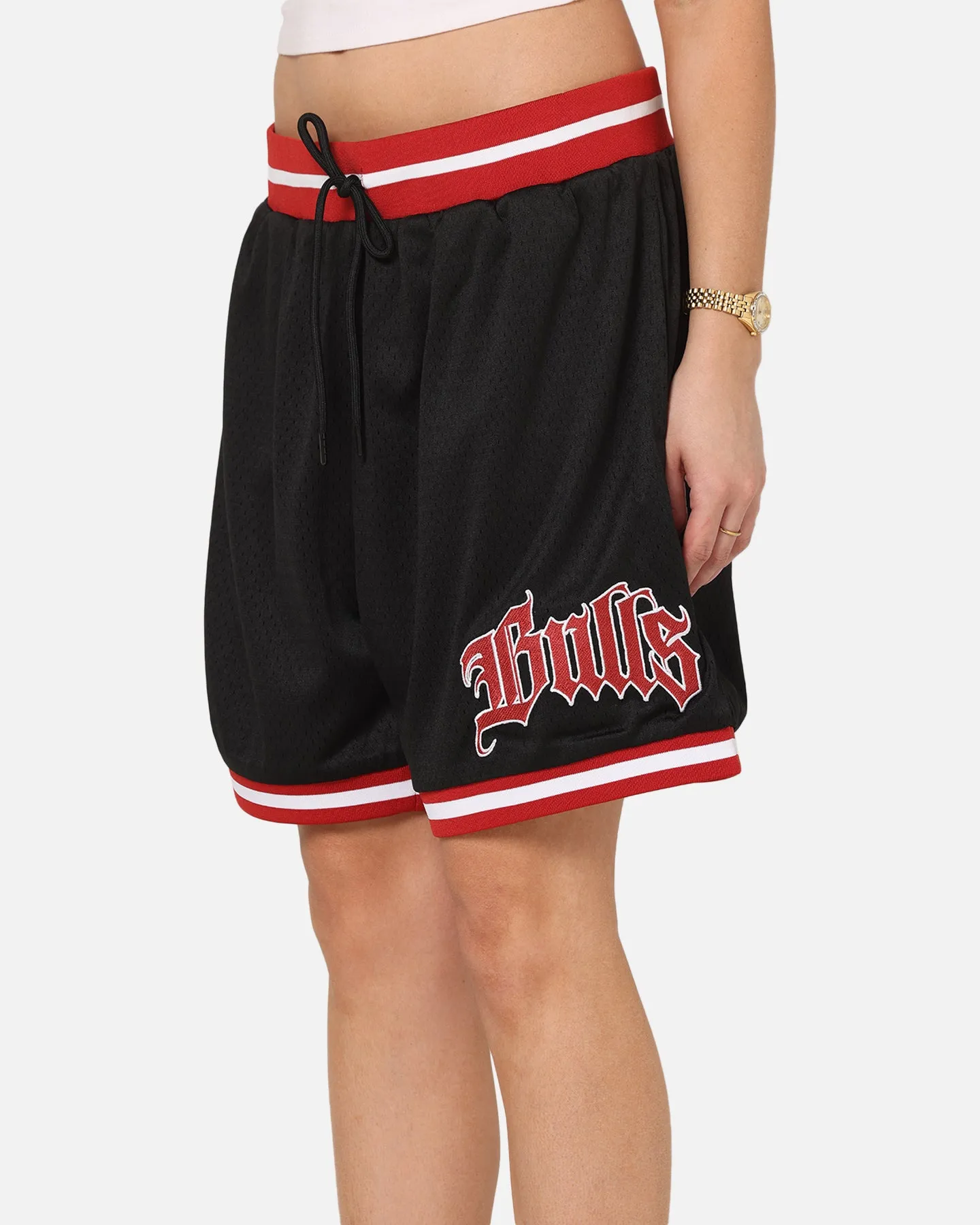 Ombre effect HighBackRise Mitchell & Ness Chicago Bulls Gothic Shorts Black