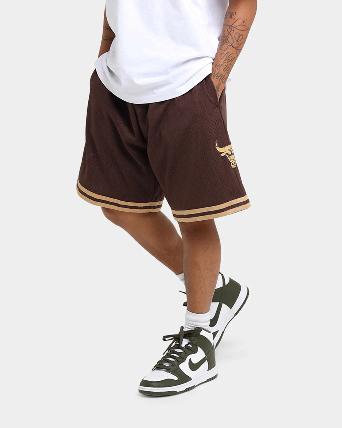 Mitchell & Ness Chicago Bulls Lux Brown Swingman Shorts Baroque Brown Daily Wear