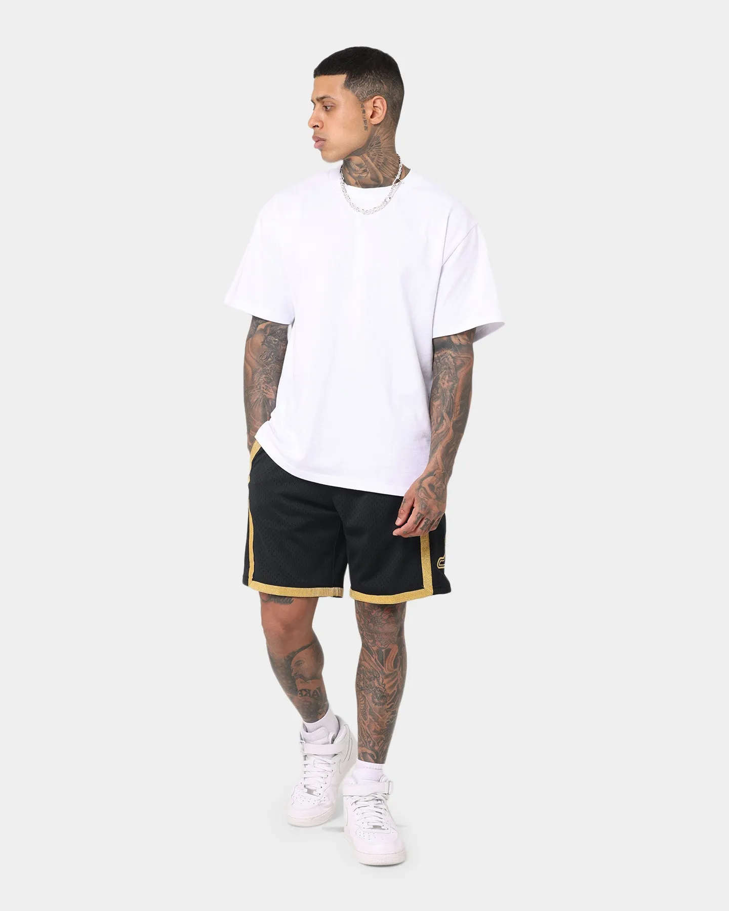 Mitchell & Ness Los Angeles Lakers 'Black Gold' Swing Shorts Black/Gold Sport Comfort camisole