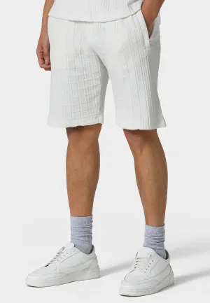 Mivolton Bone White Jog Shorts Wind Resistant Panels