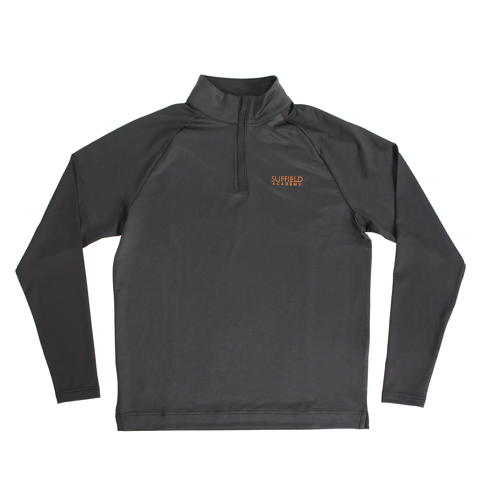 Street Layer Two-Tone Design FJ Black Quarter Zip