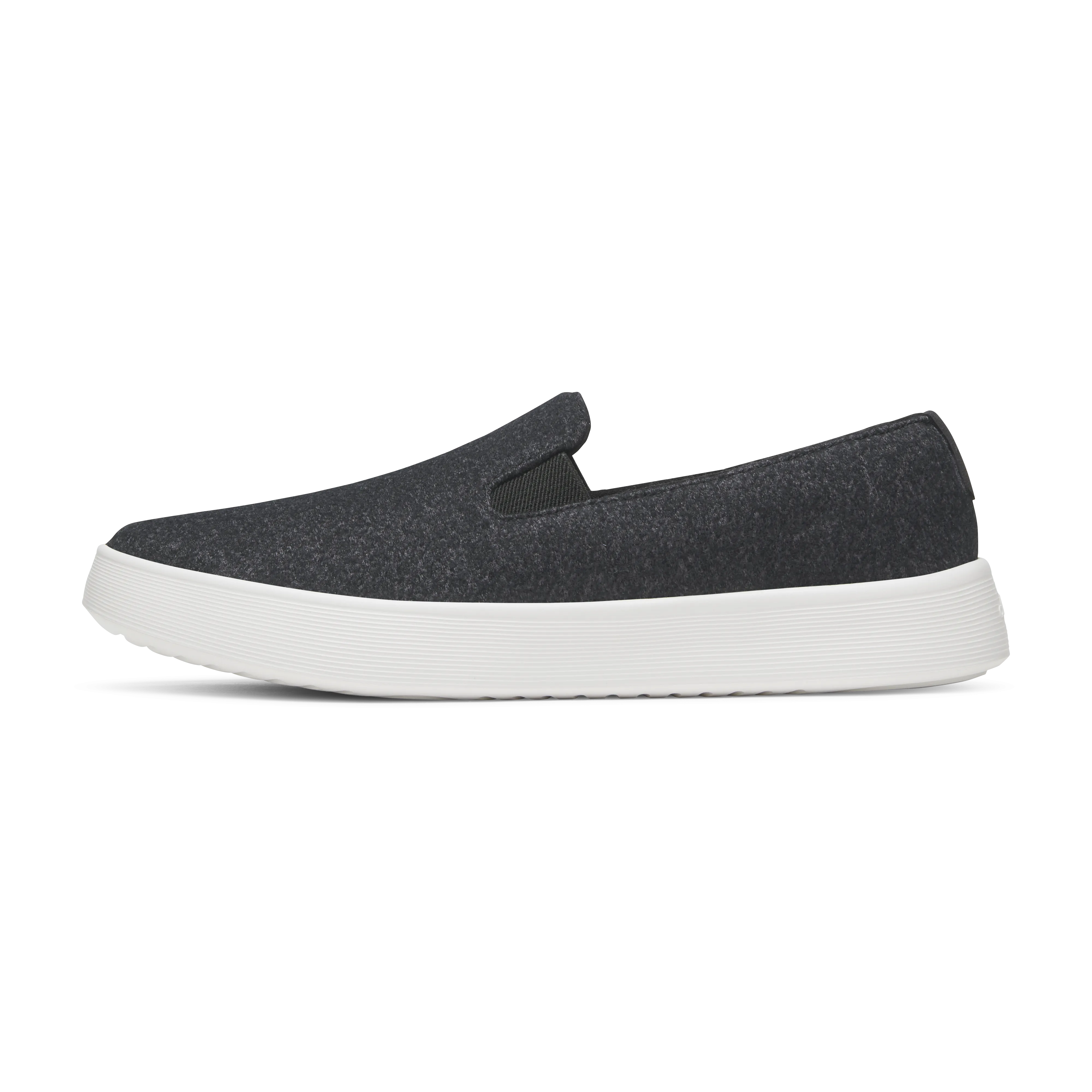 Men's Wool Cruiser Slip On - Natural Black (Blizzard Sole) Wear resistant