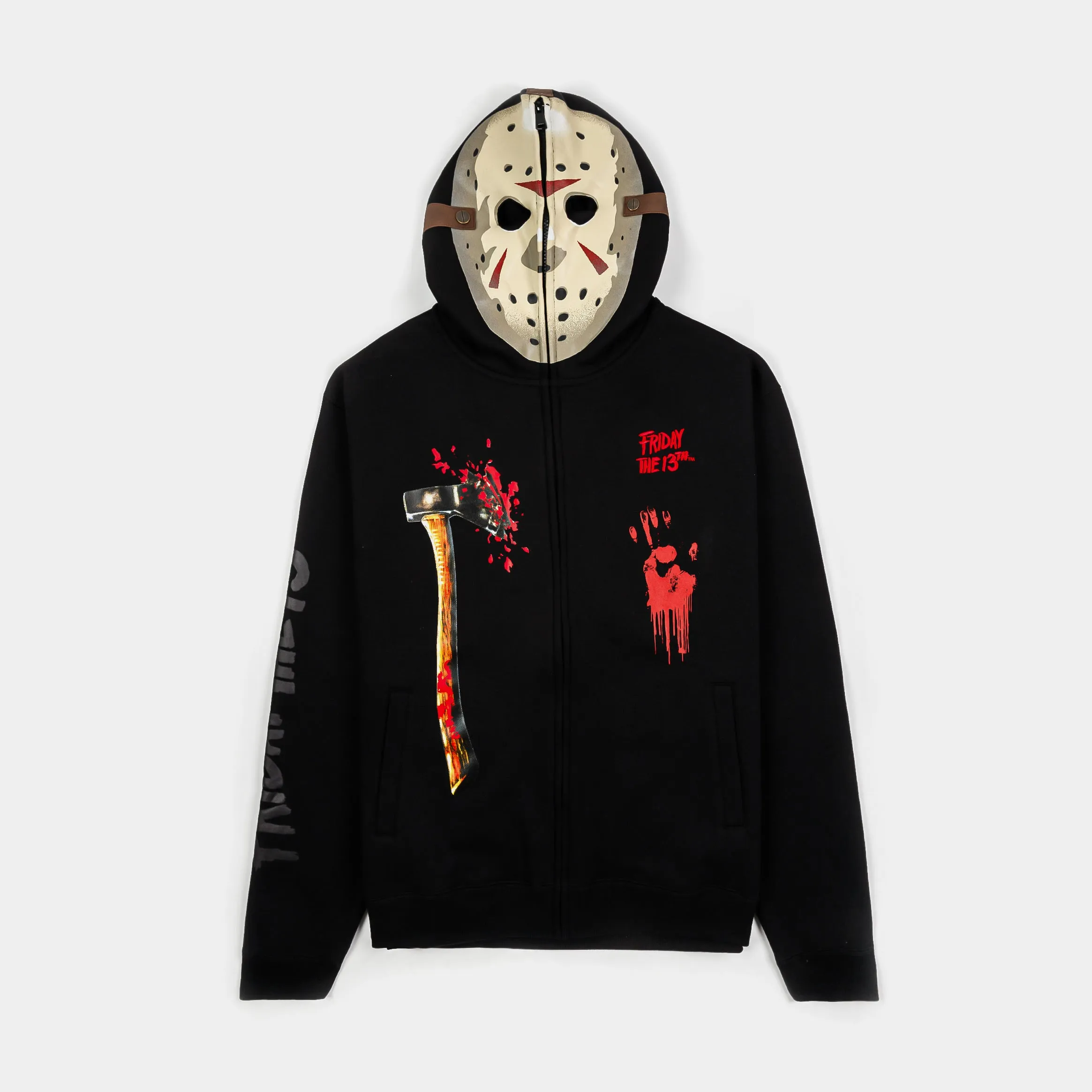 SP x Friday The 13th Mask On Full Zip Mens Hoodie (Black/Red) product customer retention