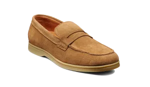 Santiago - Tan Suede Caramel Sole Clean Cut Comfortable Casual Fit