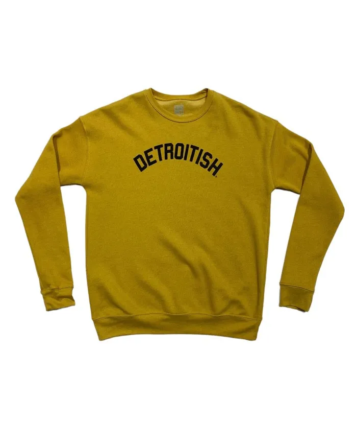 Ink Detroit Detroitish Crewneck Sweatshirt - Mustard low end