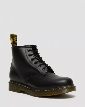 Light Arch Subtle Edge Dr. Martens 101 26230001 Boots Men's  Black Leather Round Toe Ankle JOBB401