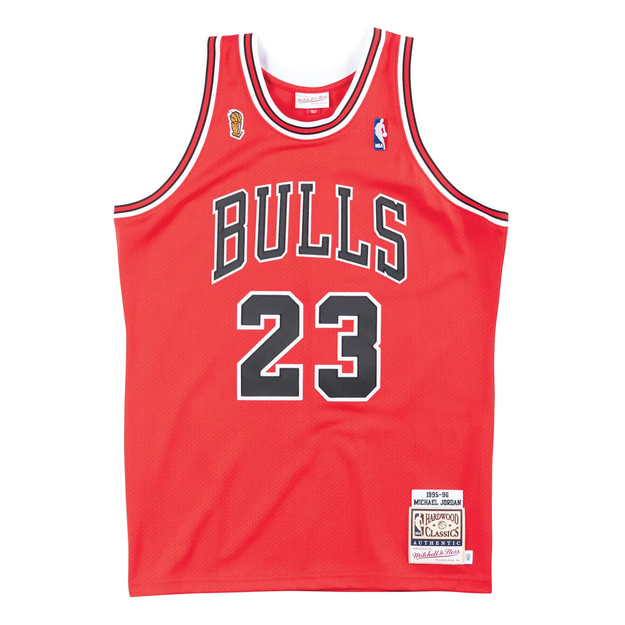 NBA AUTHENTIC ROAD FINALS JERSEY BULLS 1995 MICHAEL JORDAN Balanced Fit Anti Pill Finish