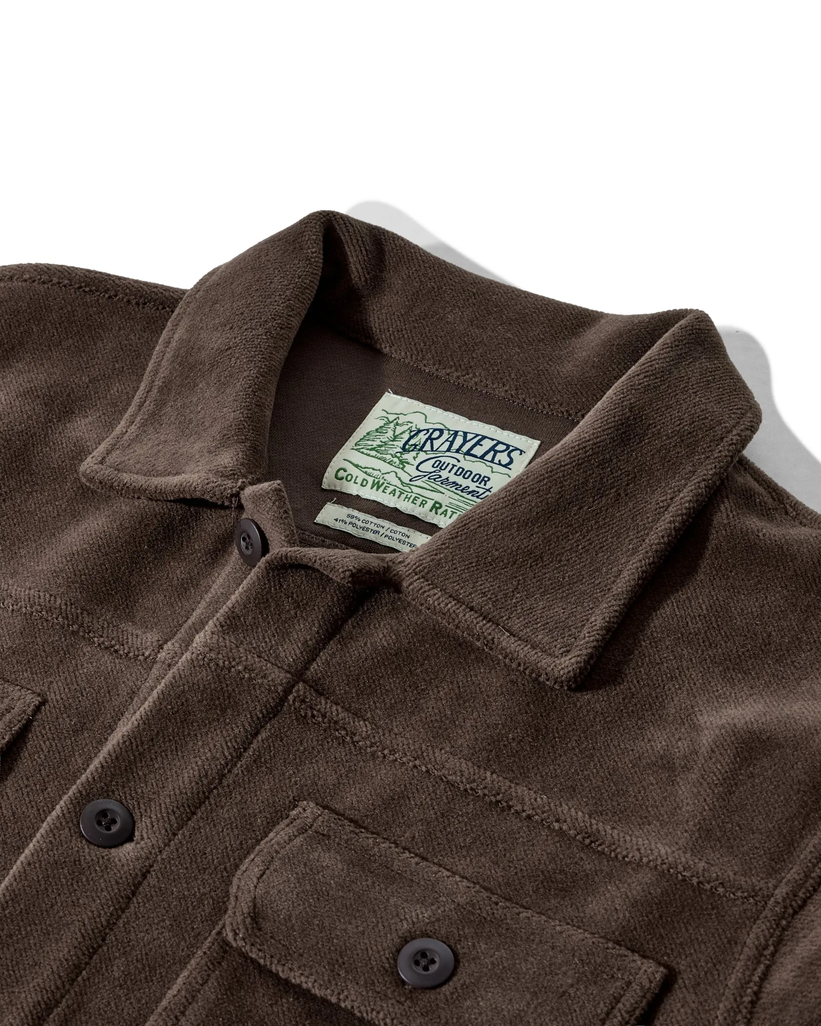 Defender Fleece Trucker - Dark Earth Reinforced Seams