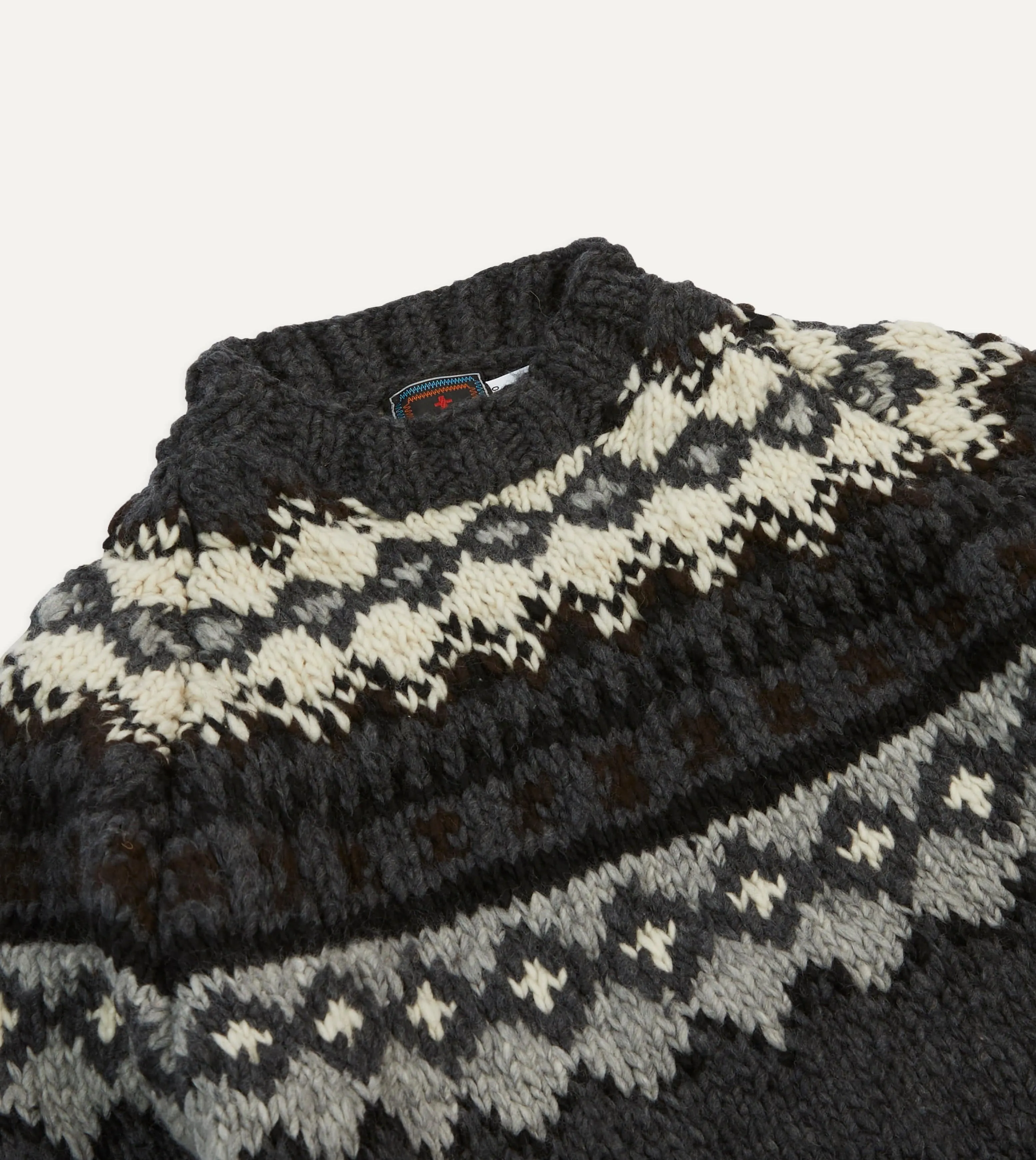 Casual Comfort Classic Comfort Chamula Grey Fairisle Merino Jumper