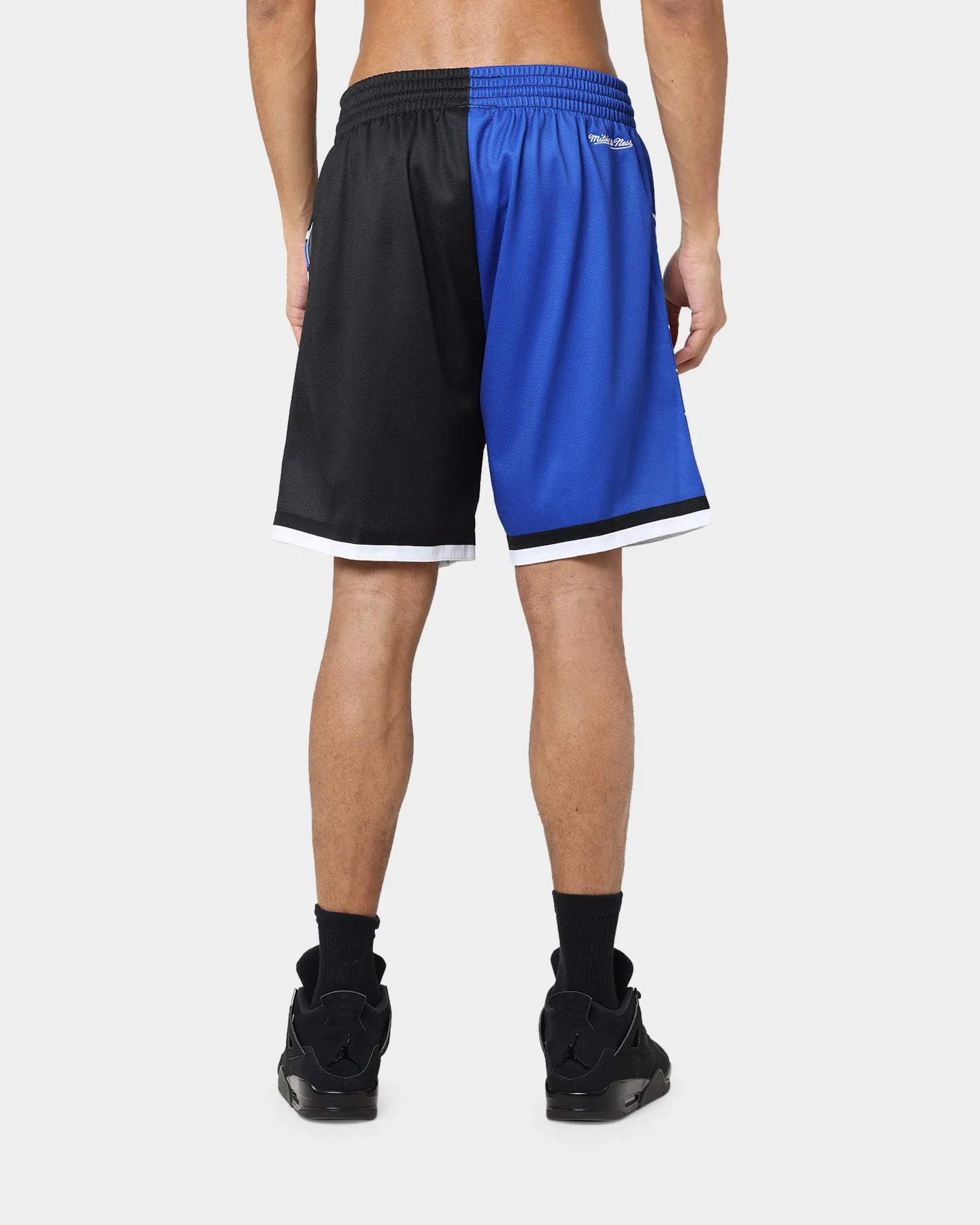 Mitchell & Ness Orlando Magic Big Face 5.0 Shorts Blue Retroreflective Accents Stretch Layer