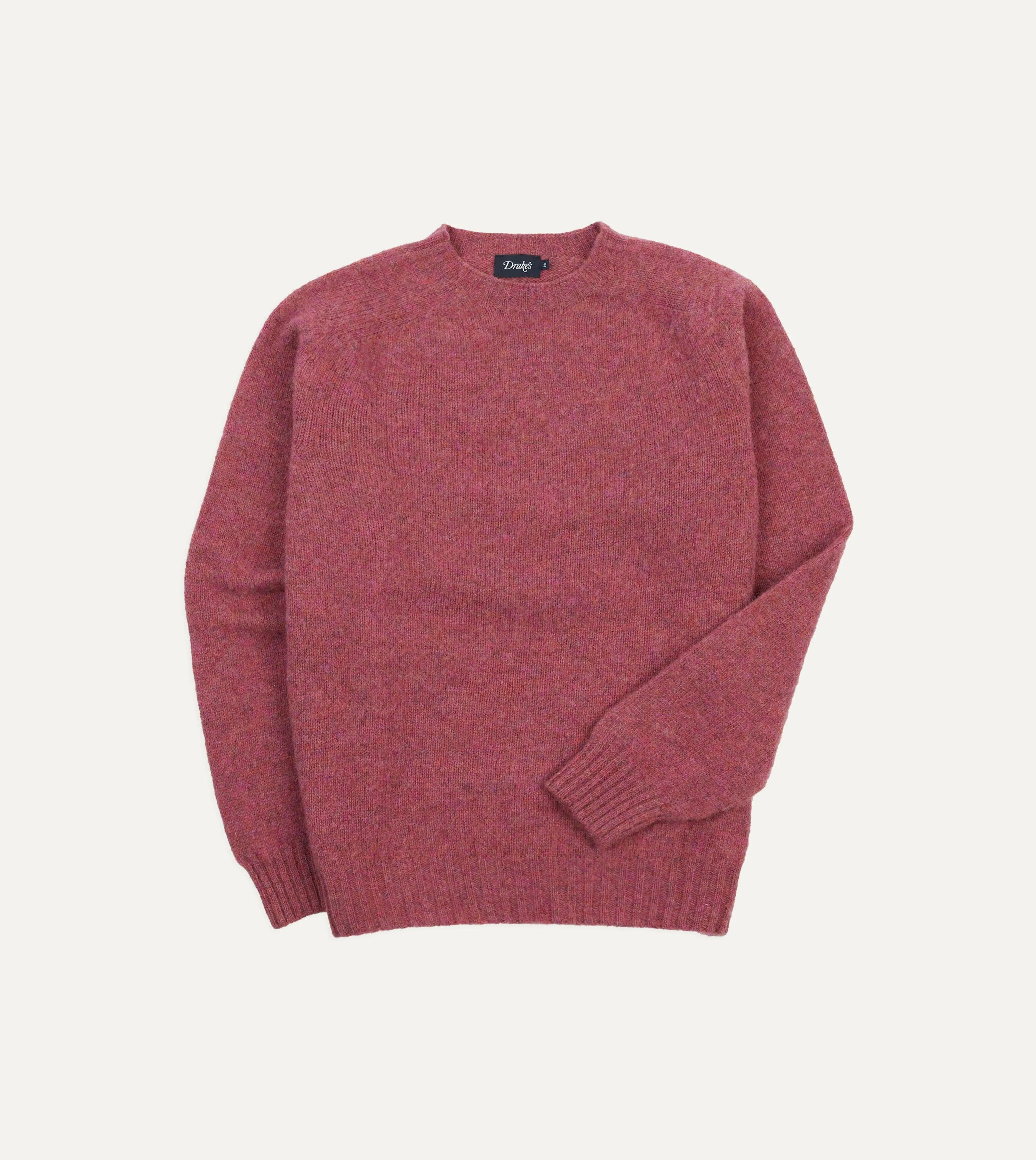 Smart Pick Mulberry Brushed Shetland Crew Neck Jumper