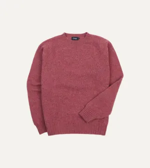 Smart Pick Mulberry Brushed Shetland Crew Neck Jumper