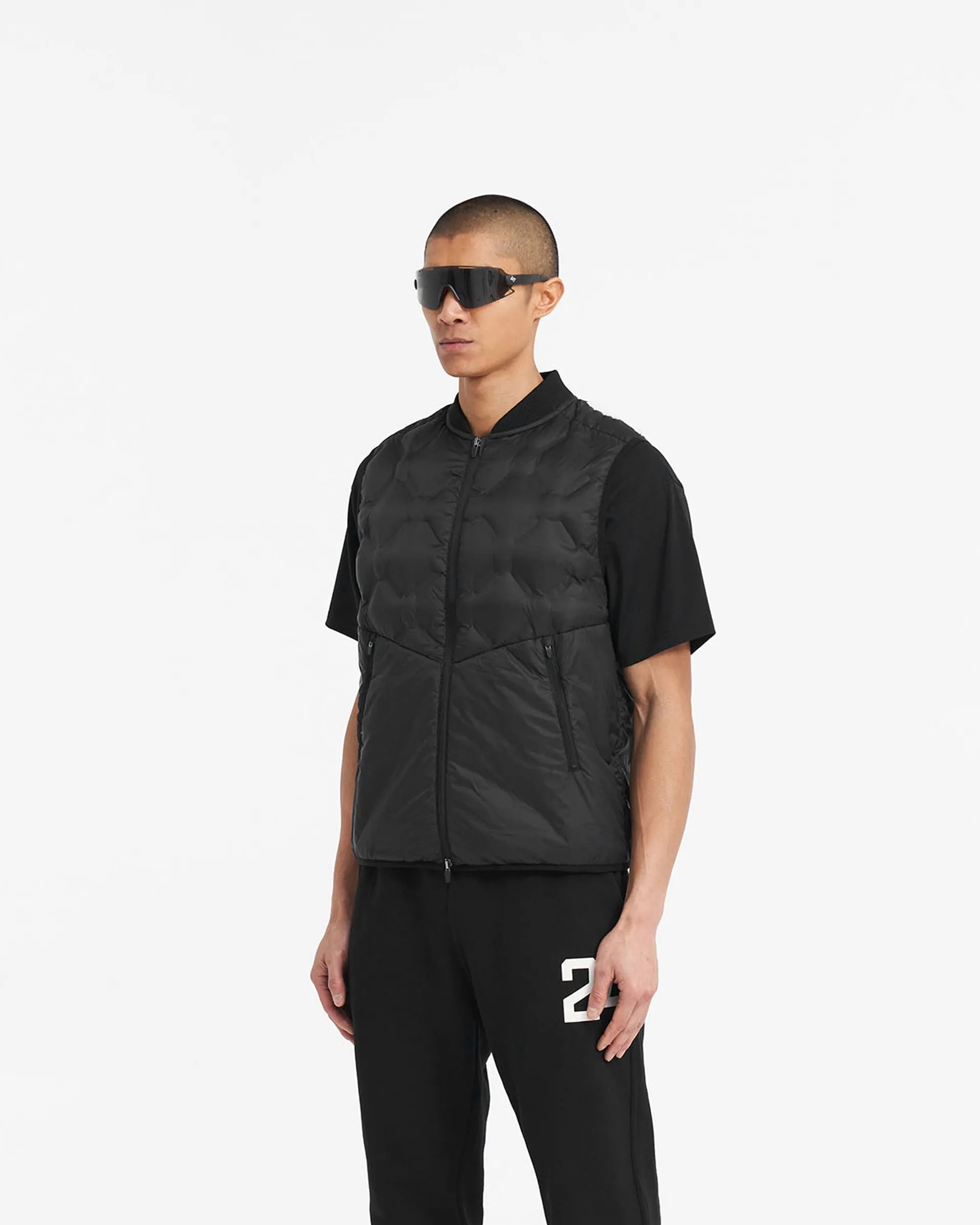 Windproof Material 247 Lightweight Gilet - Black