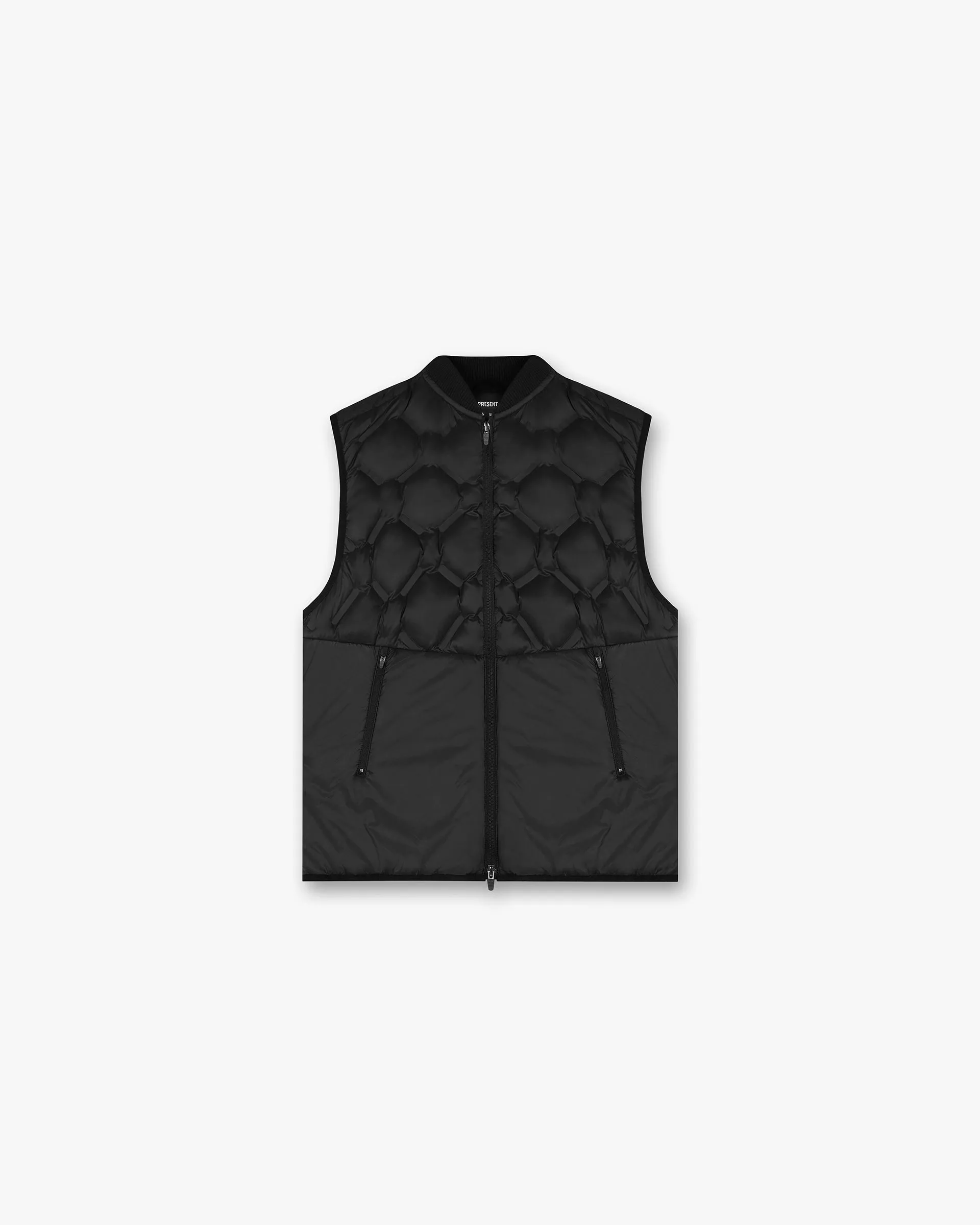 Microfiber texture 247 Lightweight Gilet - Black