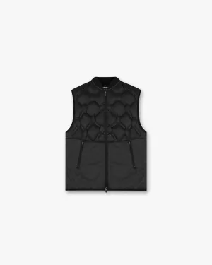 Microfiber texture 247 Lightweight Gilet - Black