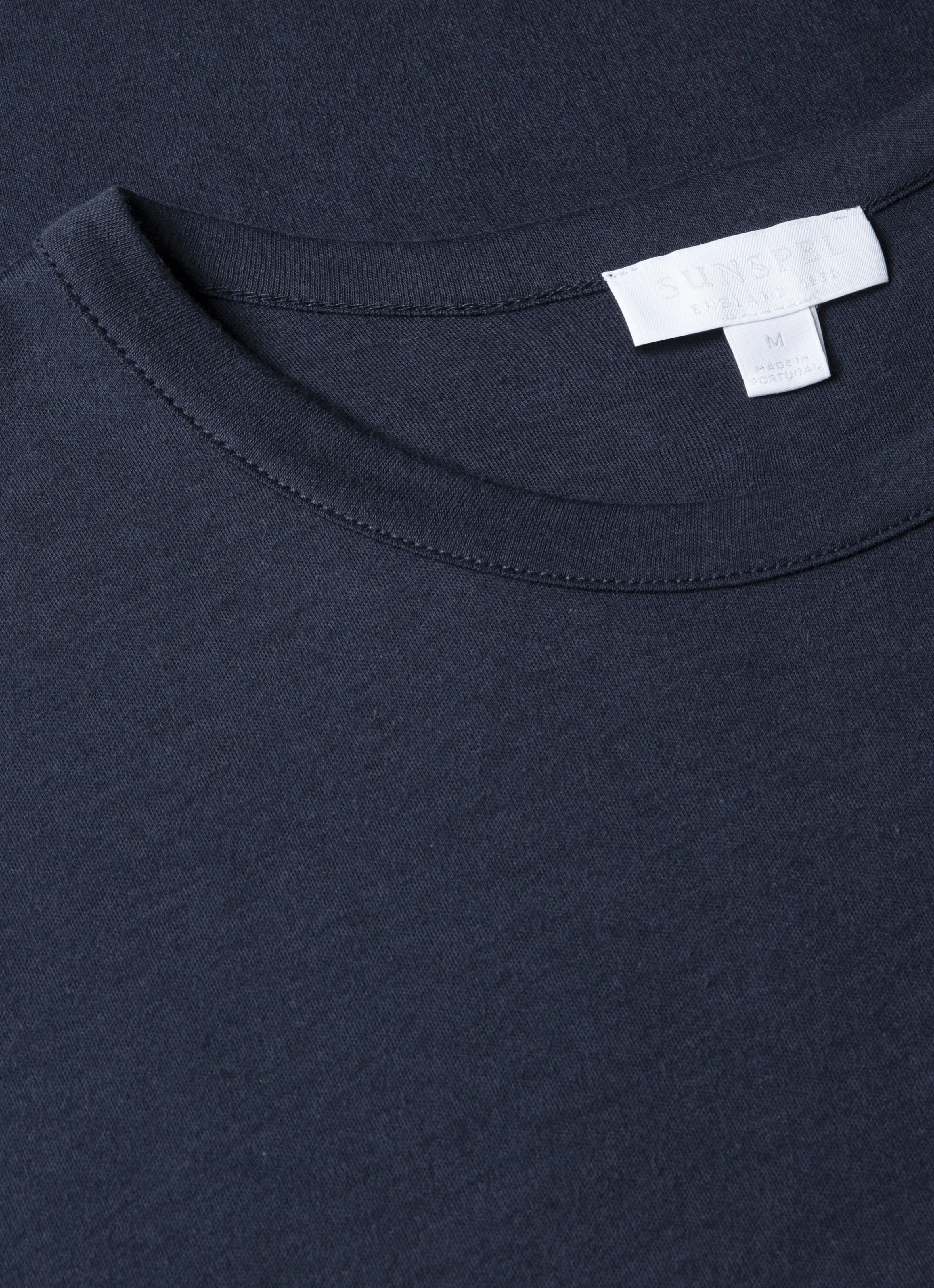 Men's Sea Island Cotton T-shirt in Navy Garment Dyed Finish