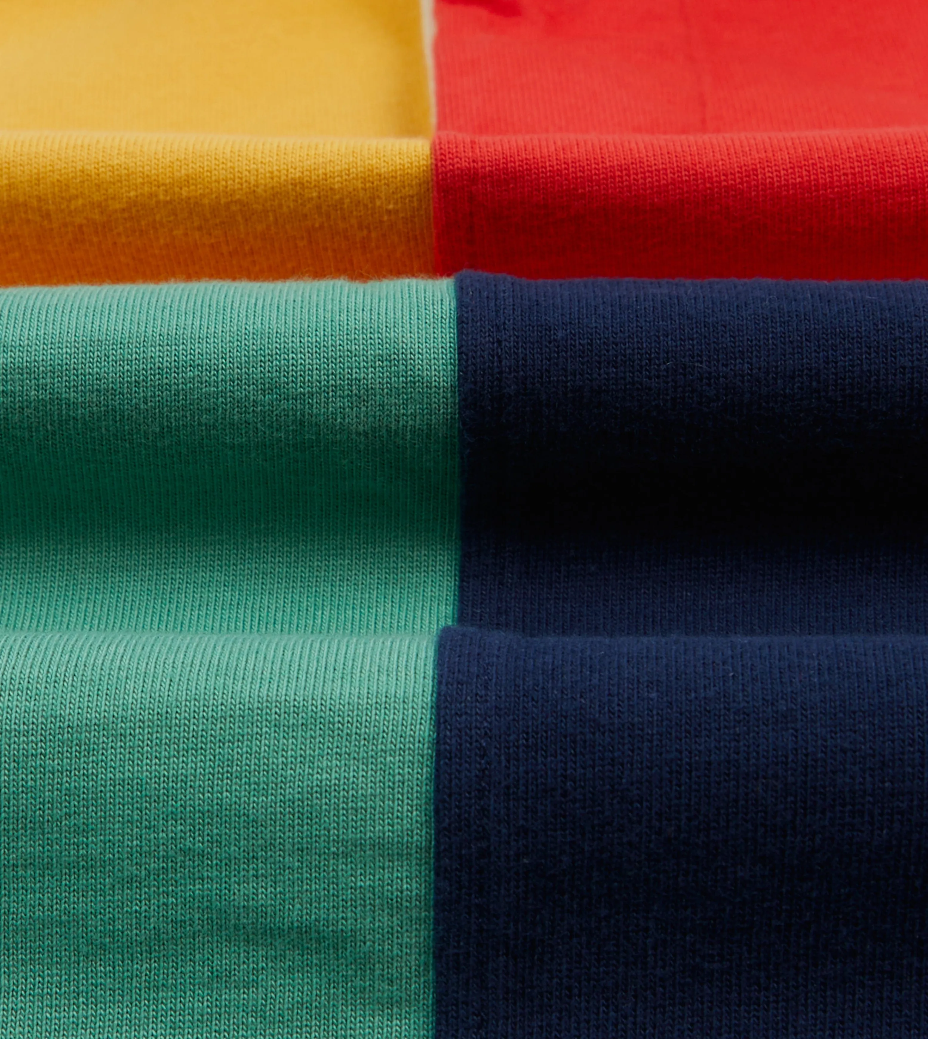 Multi Panelled Cotton Rugby Shirt Seasonal Comfort Style