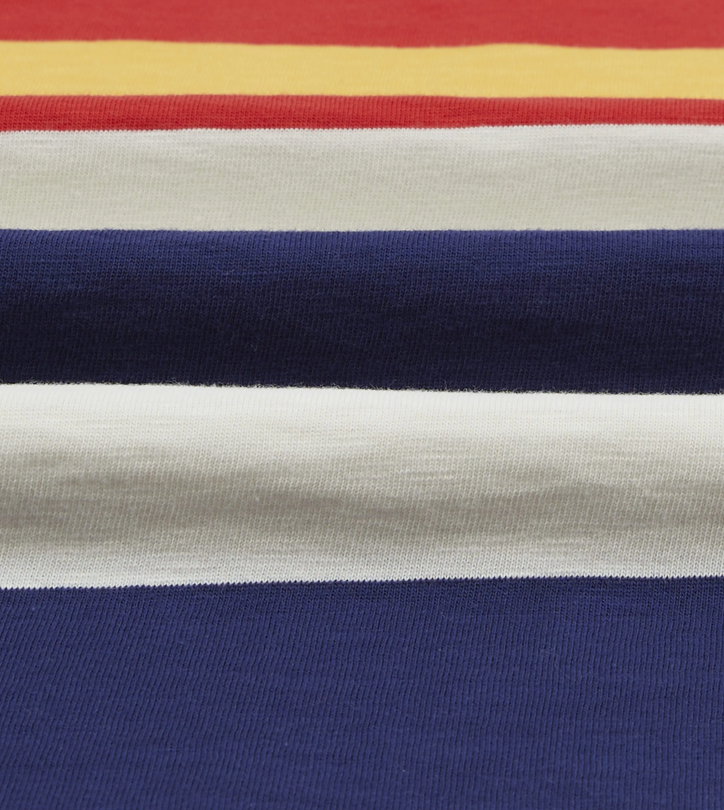 Multi Stripe Flam?? Cotton Rugby Shirt Versatile Layer Fit For Movement