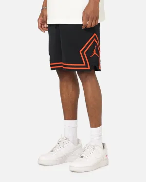 Streetwear easy-care item Jordan Dri-FIT Mesh Diamond Shorts Black/Orange