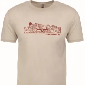 Kimes Ranch Terrain T-Shirt in Sand Cool and Relaxed Sleek Design Fit