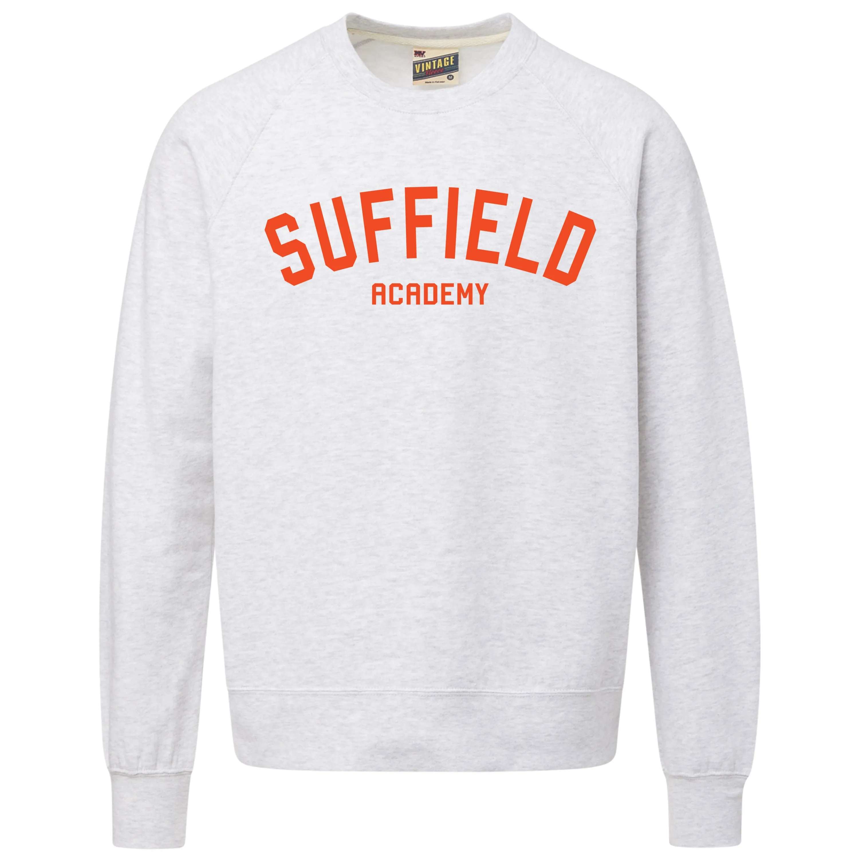 MV Sport White crew with orange suffield acadeny product wedding guest charm Casual Elegance