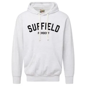 workout wear goes with leggings MV Sport White Hoodie with Black Suffield Academy
