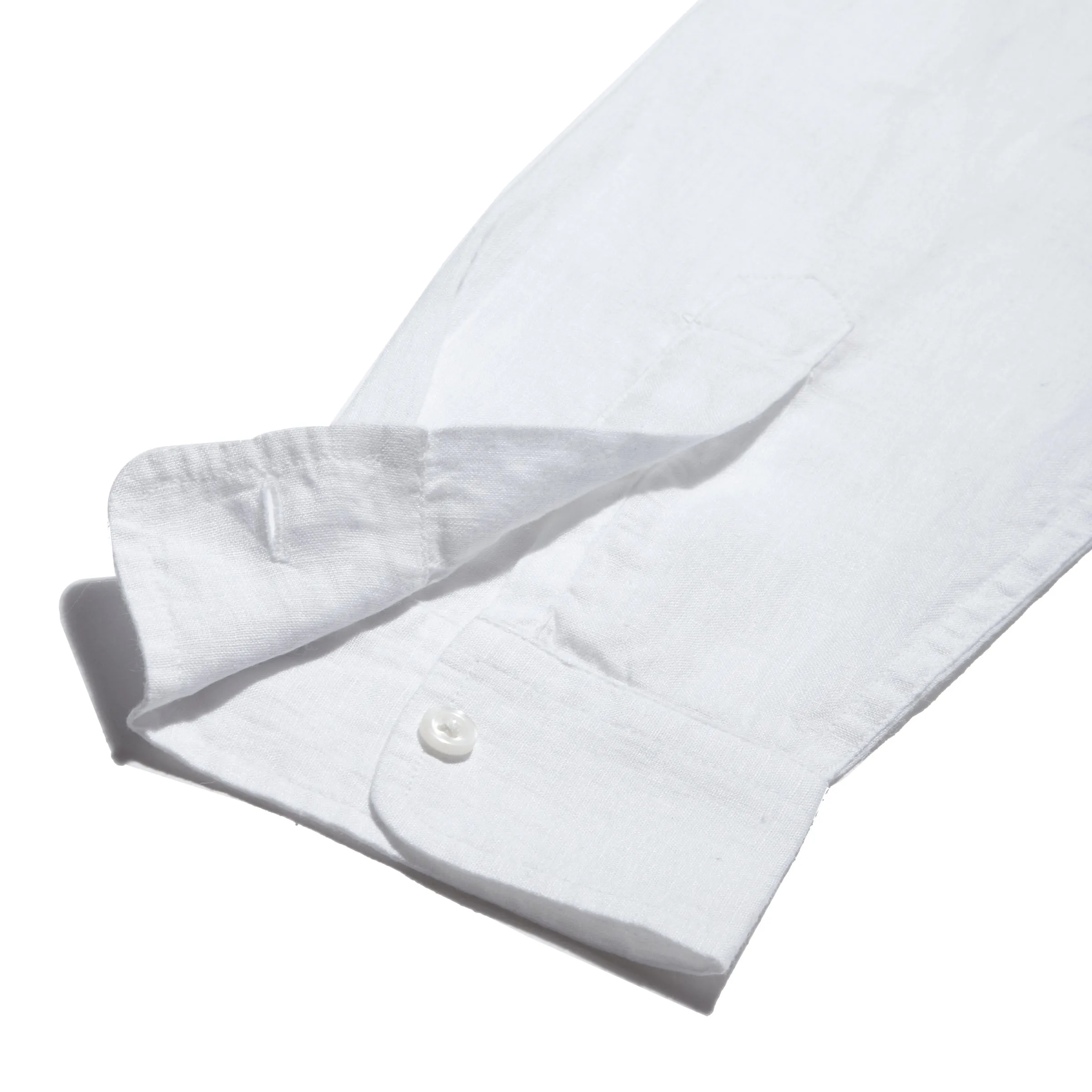 Comfy Waistband graduation Nantucket Yarn Dyed Linen Shirt - White