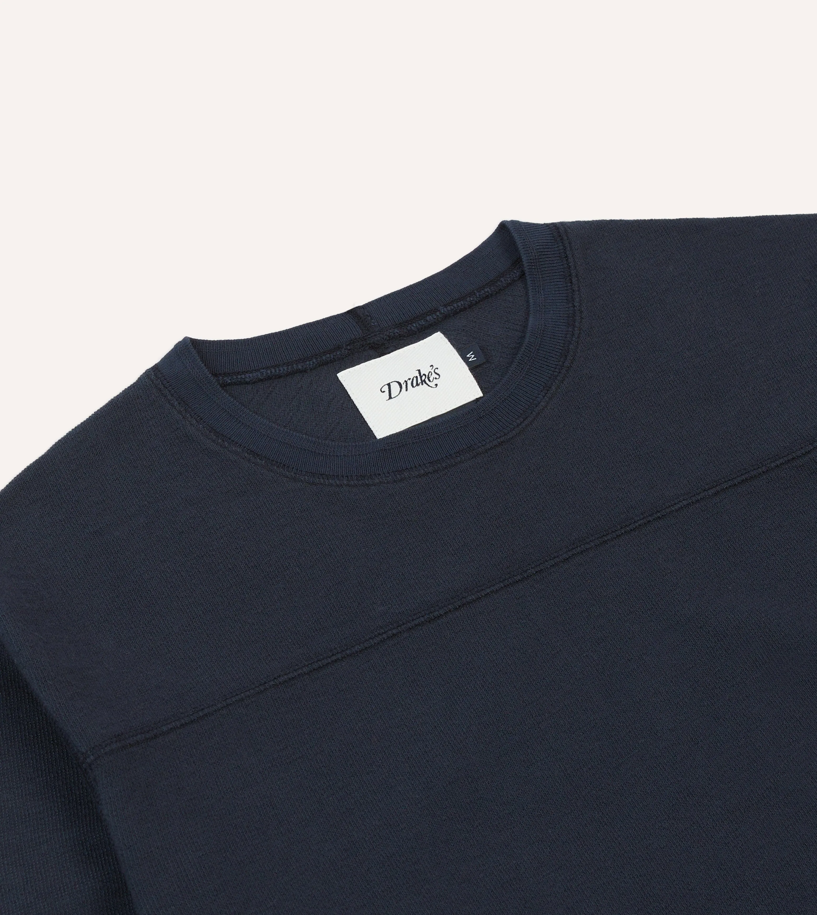 Quick Dry Fit Minimal Design Navy Panelled Cotton Training T-Shirt