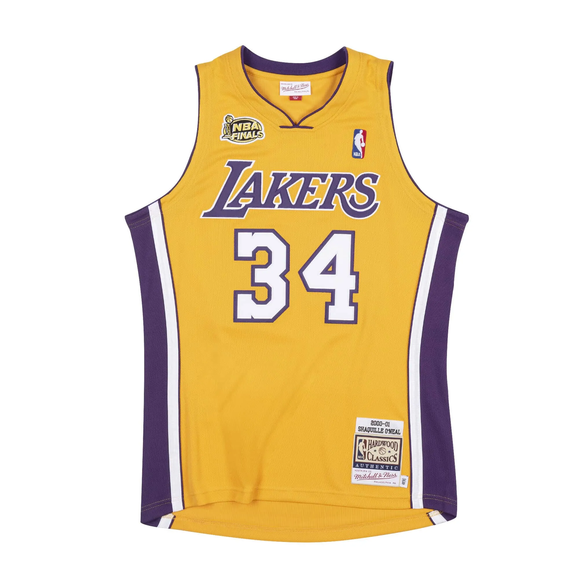 NBA AUTHENTIC JERSEY LAKERS 2000 SHAQUILLE O'NEAL Sport Performance Street Edge