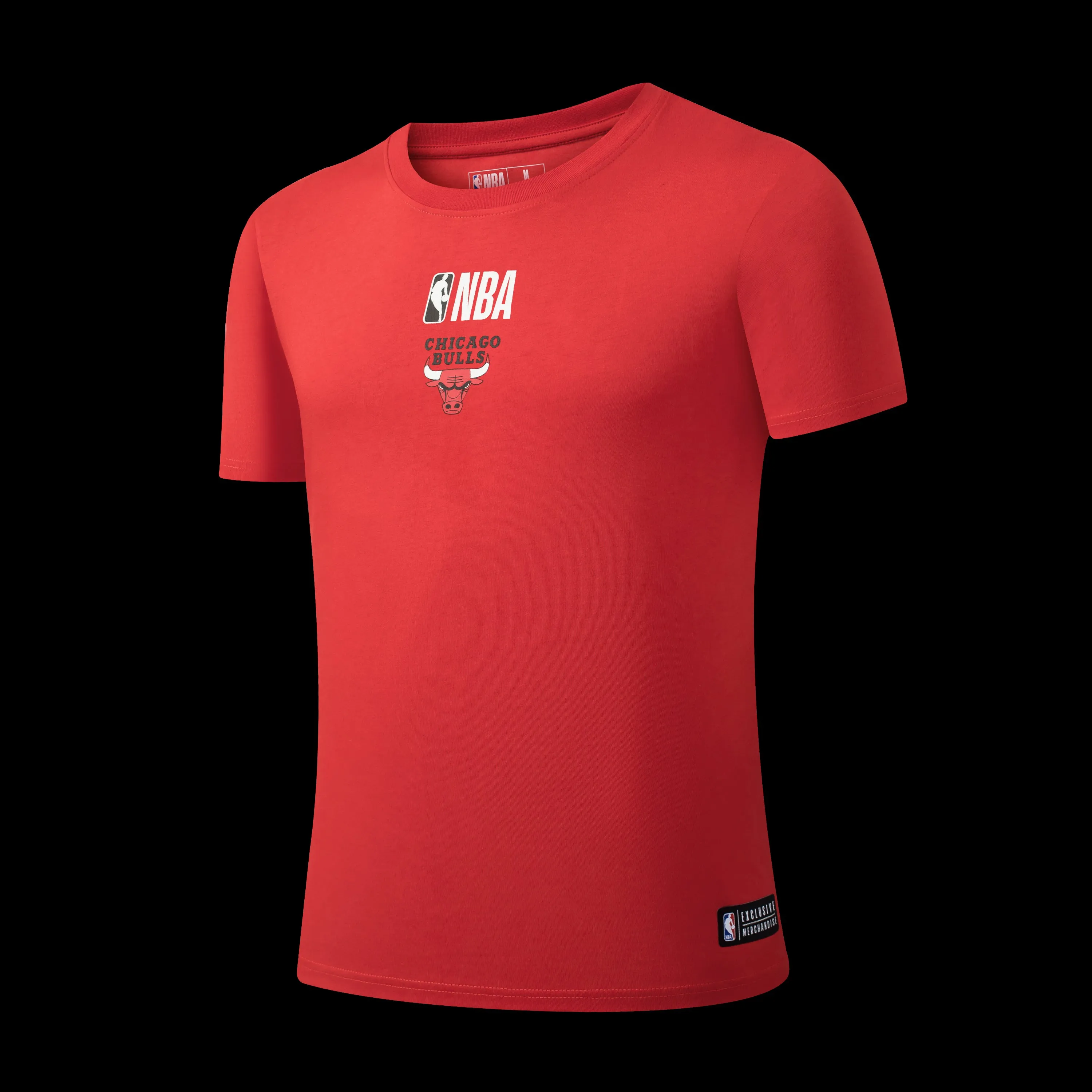 NBA Back Arch Print Long Fit T-Shirt - Chicago Bulls Reinforced Shoulder Panels Stretchable Fabric