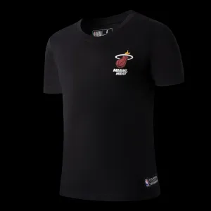 Tear Resistant Fabric Weave NBA Back Gradient Print Regular Fit T-Shirt - Miami Heat